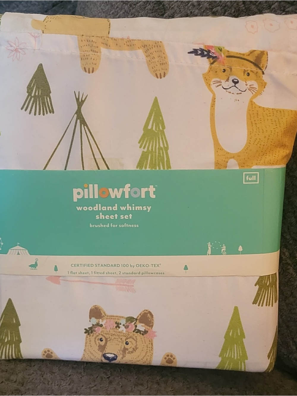 Pillowfort Woodland Whimsy Full Sheet Set